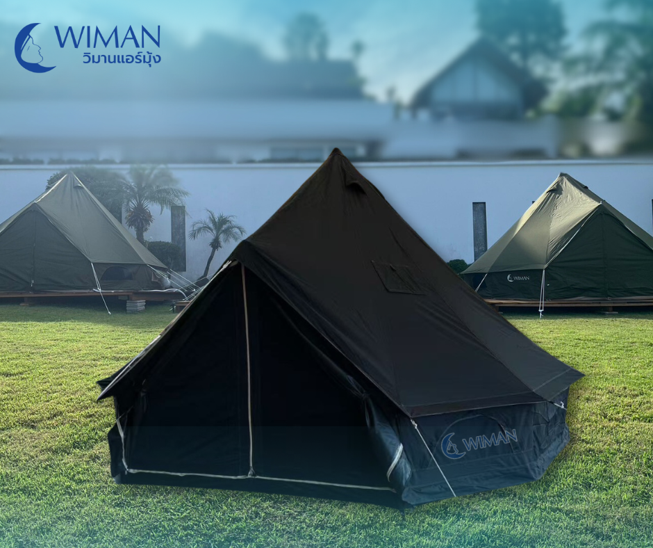 Bell Tent WIMAN Canvas black (Model without center pole)
