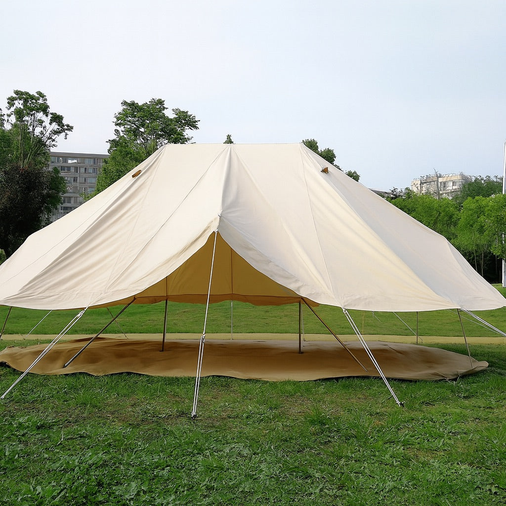 ฟรายชีทคลุมเต็นท์จักรพรรดิ Emperor Tent WimanAir ขนาด 4x6 เมตร ผลิตจากผ้าลายสก็อต