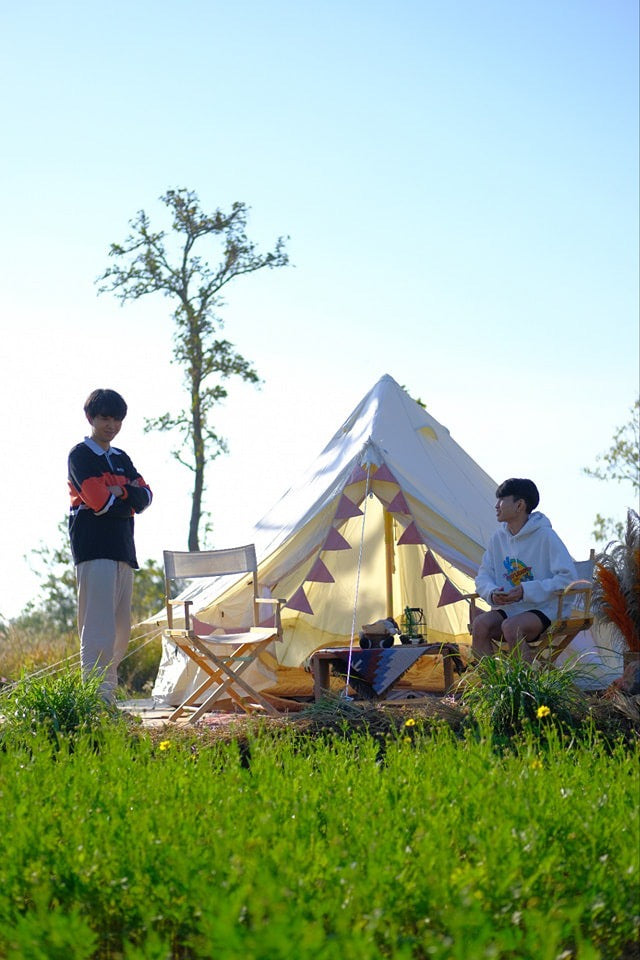 Bell Tent WIMAN Canvas White (Model with center pole)