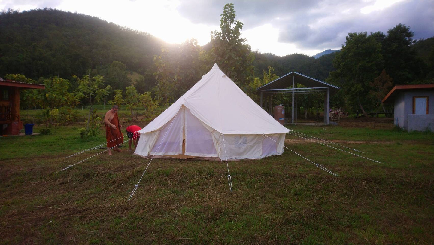 Bell Tent WIMAN Canvas White (Model with center pole)