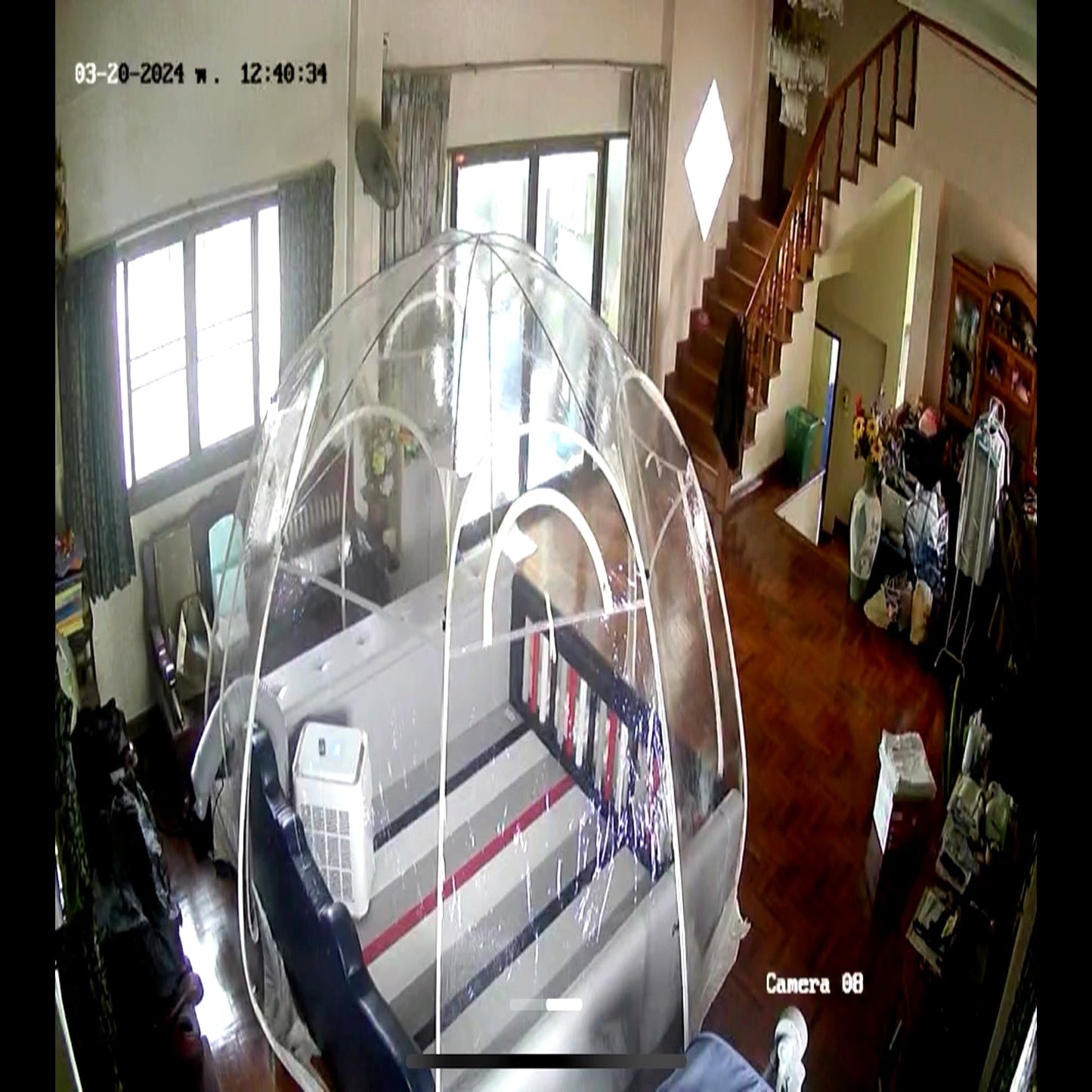 WIMAN โดมใส (Clear Dome Tent) — 3 m / 3.5 m กางง่ายด้วยสปริง