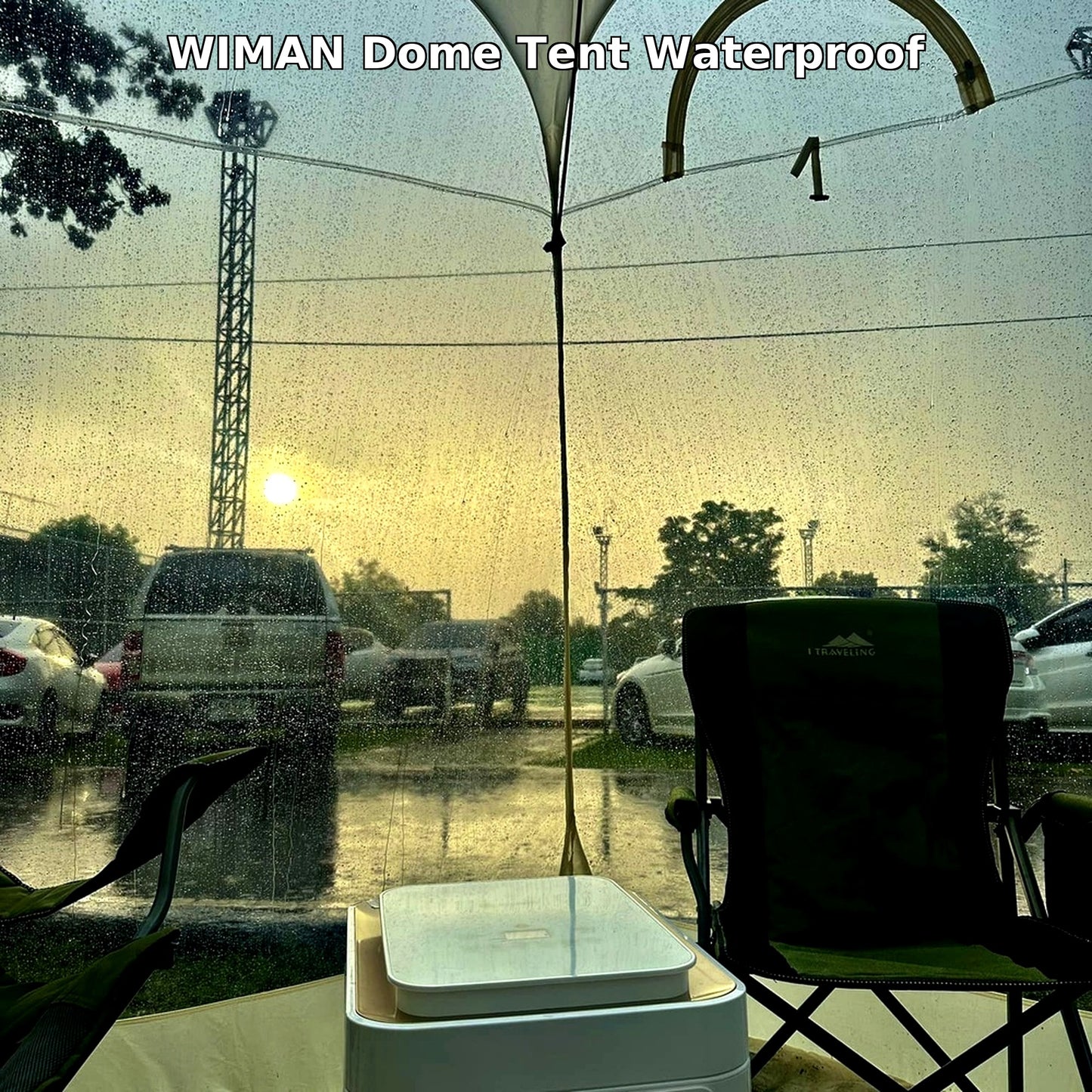 WIMAN แอร์พกพา + เต็นท์โดมใส (3000–18000 BTU, 3m/3.5m) เย็นเร็ว ประหยัดไฟ ควบคุมอุณหภูมิได้
