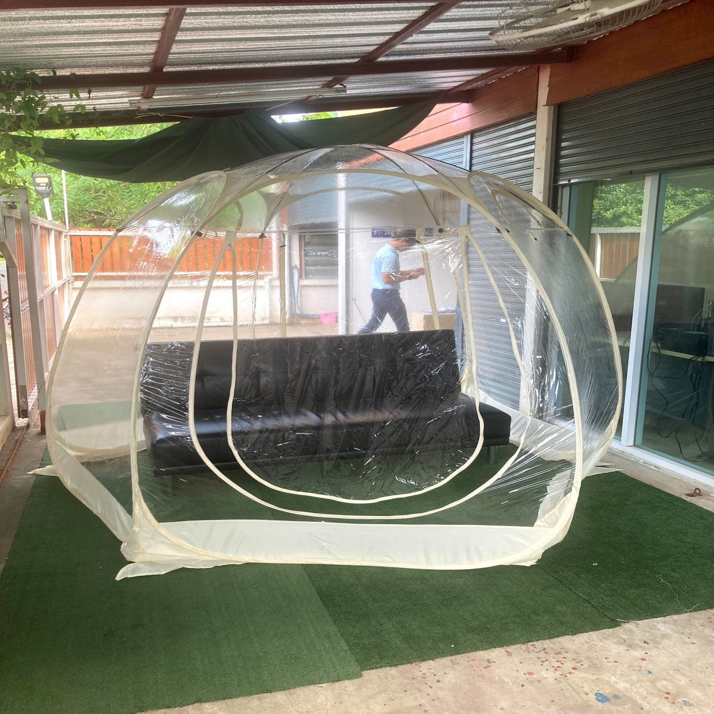 WIMAN แอร์พกพา + เต็นท์โดมใส (3000–18000 BTU, 3m/3.5m) เย็นเร็ว ประหยัดไฟ ควบคุมอุณหภูมิได้