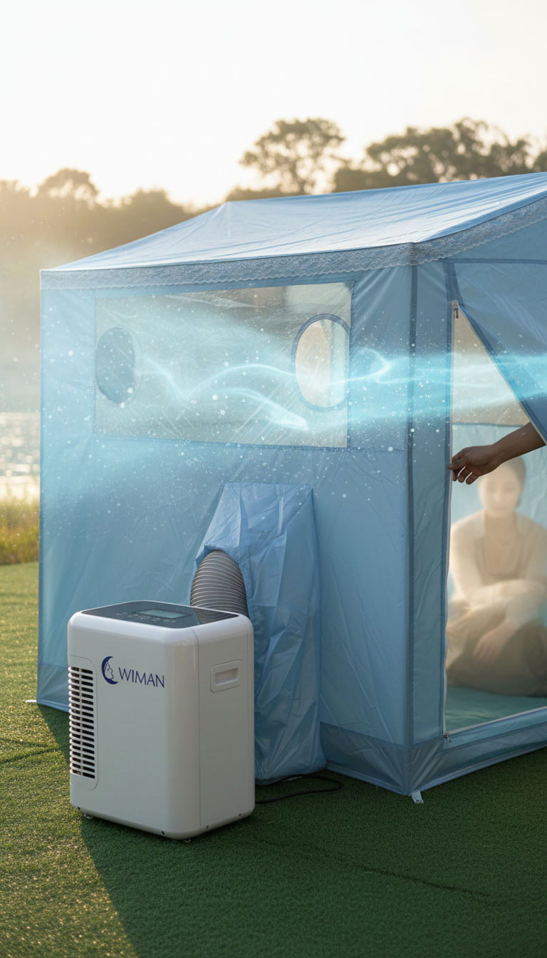 ลมหายเย็นกับวิมานแอร์ ชุดแอร์เคลื่อนที่สำหรับแคมป์ปิ้งที่คุณต้องลอง