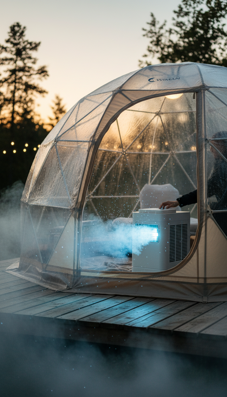 วิมานแอร์: พาทุกคนสัมผัสความเย็นสบายได้ทุกที่ พร้อมโดมใสและแอร์พกพาสุดล้ำ