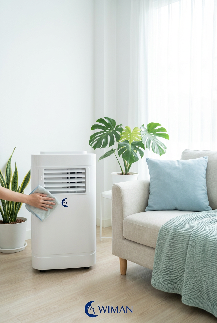 แอร์เคลื่อนที่ไม่เย็น? 3 วิธีดูแล WIMAN Air 12000 BTU ง่ายๆ ให้กลับมาฉ่ำเหมือนใหม่