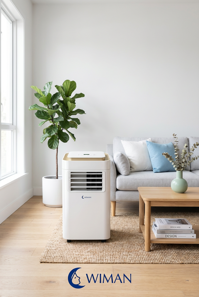 จบปัญหา! แอร์เคลื่อนที่ WIMAN AIR 9000 BTU ระบบ No-Drain ไม่ต้องเทน้ำทิ้ง