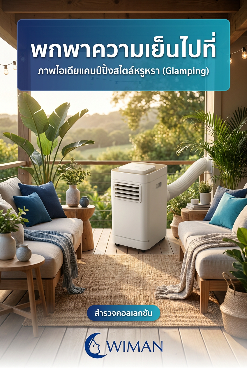 แอร์เคลื่อนที่ WIMAN Air 12000 BTU: เปลี่ยนระเบียงบ้านให้เป็นมุมพักผ่อนสุดหรู