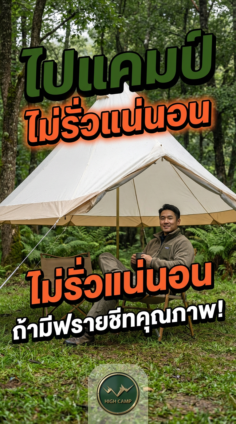 ฟรายชีทกันน้ำ WIMAN Air ช่วยให้แคมป์หน้าฝนไม่มีหวั่น พร้อมลุยทุกสภาพอากาศ