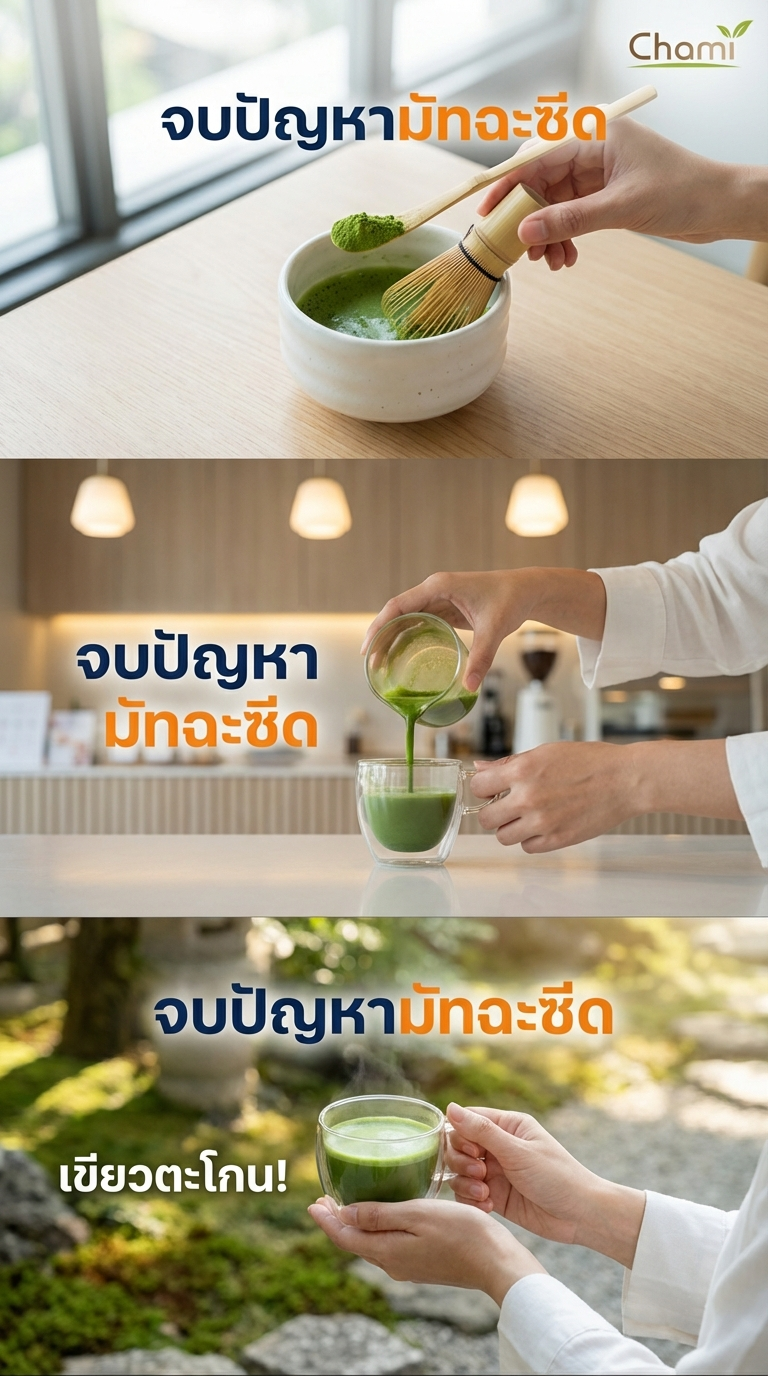 ทำความรู้จักมัทฉะ 602 VS Original และวิธีชงมัทฉะแบบละมุนจาก Chami Matcha