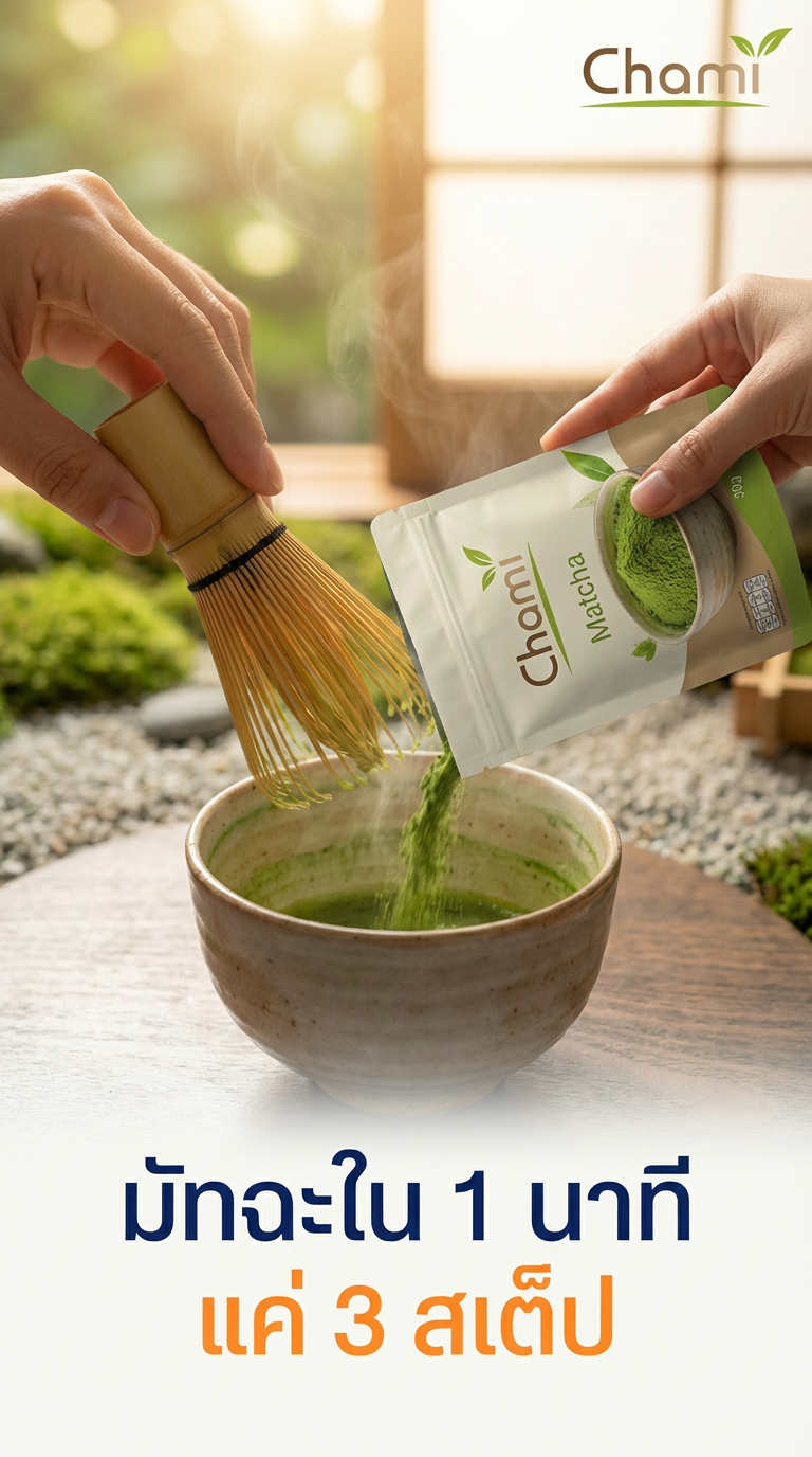 ไขความลับมัทฉะ: ความละมุนที่แท้จริงและการชงที่สมบูรณ์แบบกับ Chami Matcha