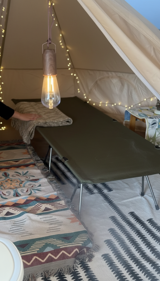 เตียงสนาม WIMAN ไซส์ L แข็งแรง พกพาง่าย พร้อมความสบายทุกคืนแคมป์