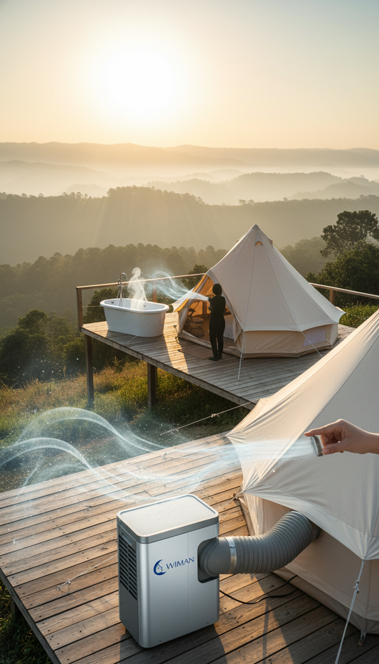 สัมผัสความเย็นสบายใจ ด้วยเต็นท์กระโจม WIMAN พร้อมแอร์เคลื่อนที่