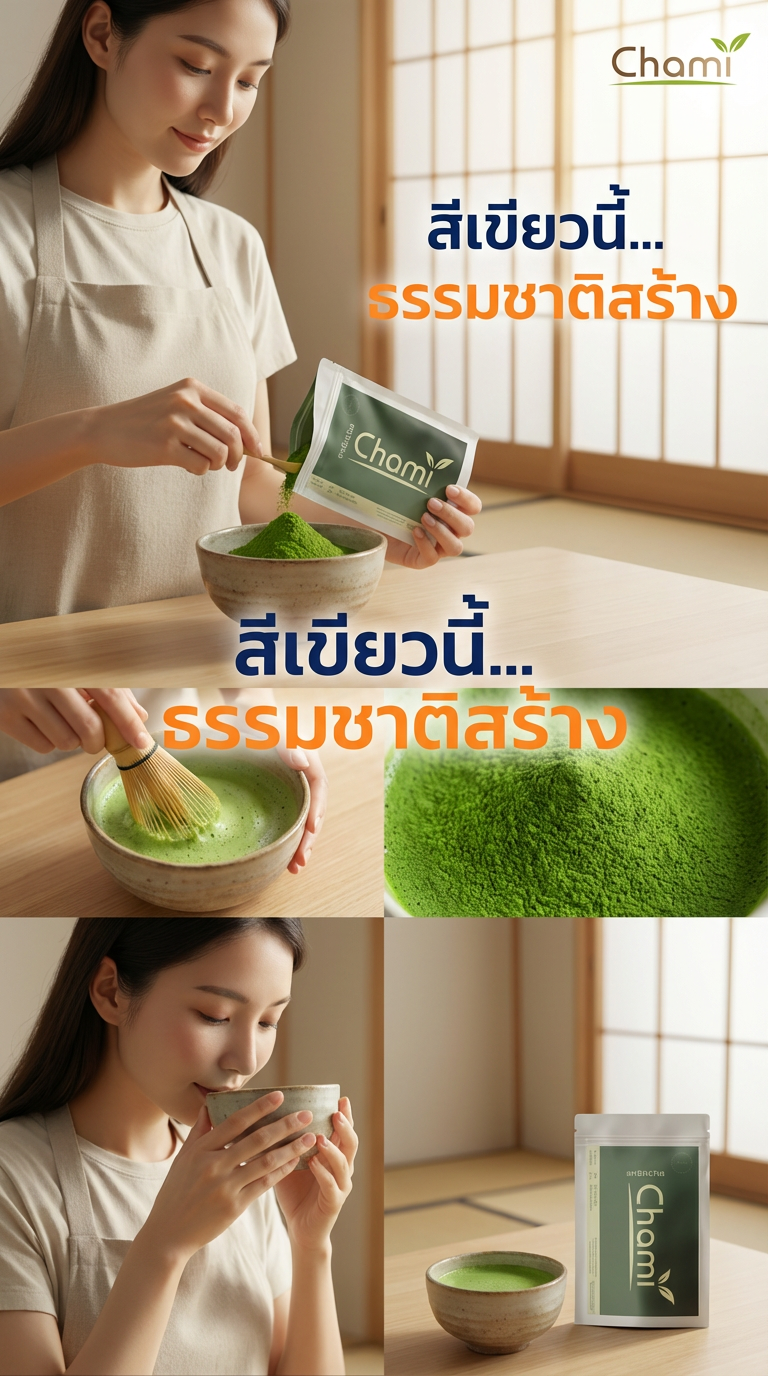Chami Matcha: ดื่มด่ำมัทฉะแท้ สู่ความสงบในทุกจิบ (602 vs Original)