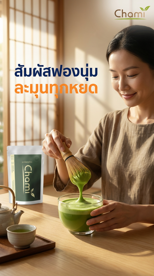 ชามัทฉะระดับคาเฟ่ที่บ้านคุณ: เคล็ดลับความละมุนและวิธีชงที่ถูกต้องกับ Chami Matcha