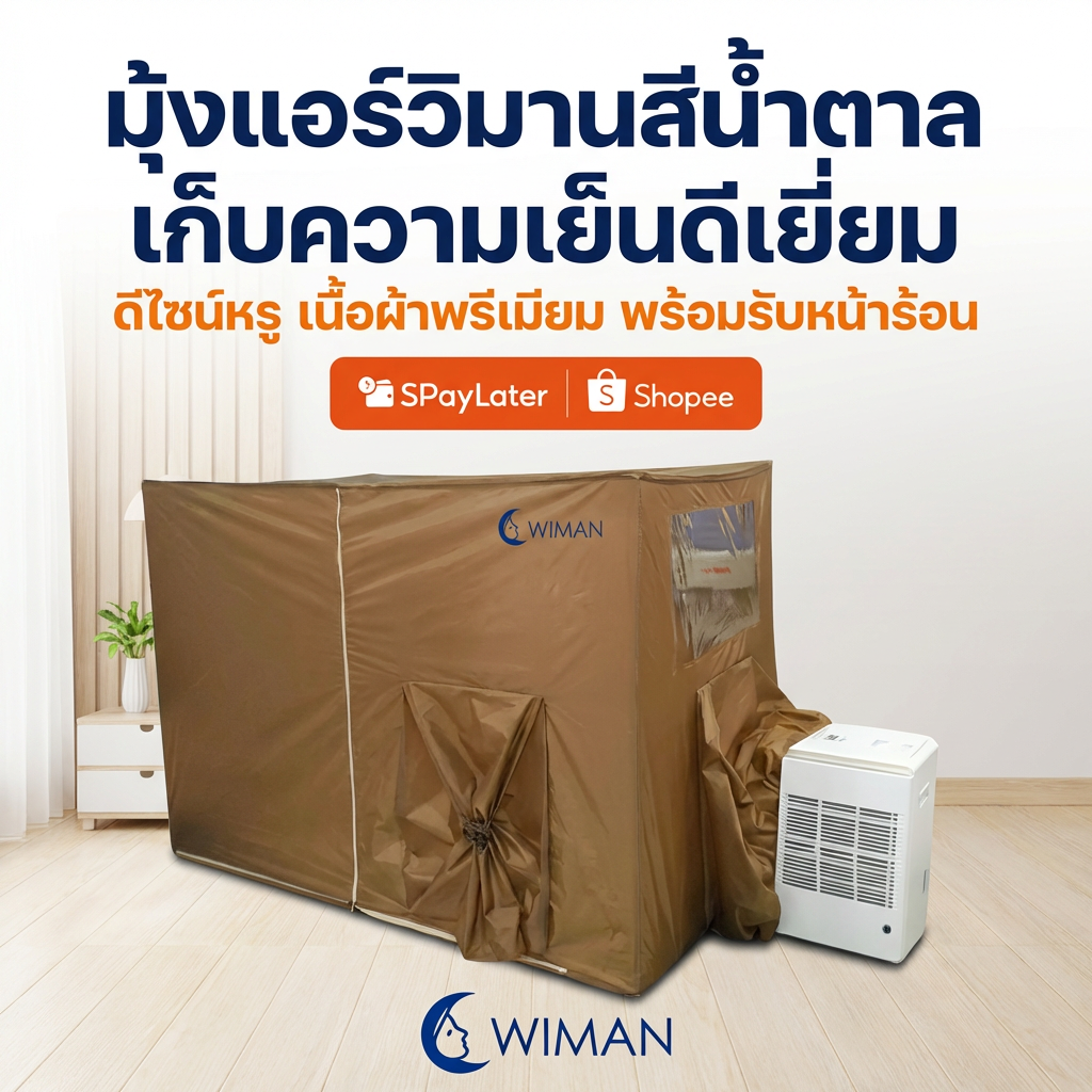 มุ้งแอร์วิมานสีน้ำตาล: ไอเทมรับร้อนยอดฮิต! เย็นฉ่ำ ประหยัดไฟ