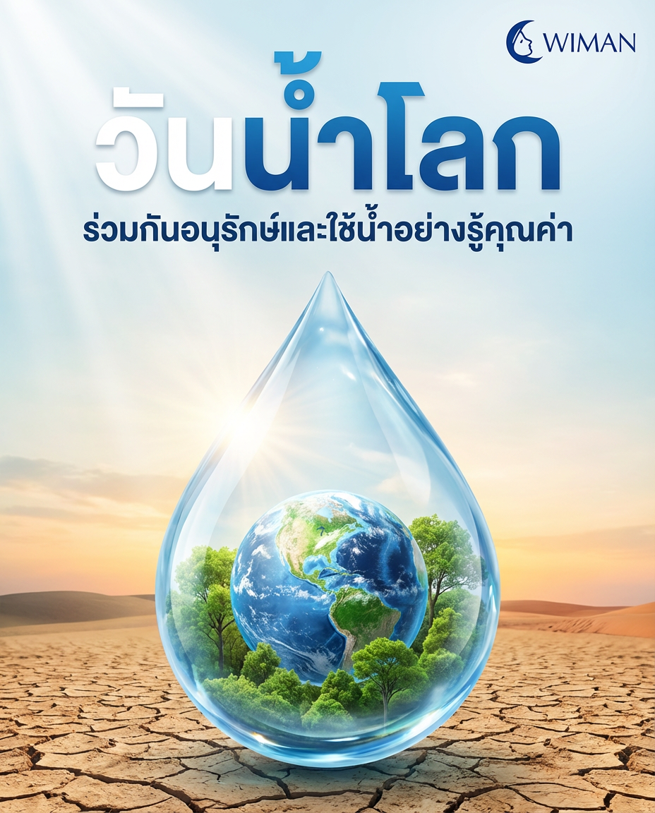 วันน้ำโลก 22 มีนาคม - ทุกหยดมีคุณค่า ร่วมรักษาเพื่อโลก | Wiman Air