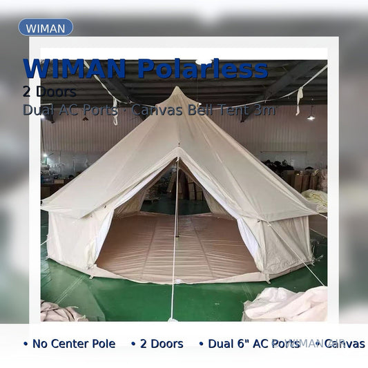 WIMAN Bell Tent พร้อมแอร์ 9000 BTU | แคมป์ปิ้งเย็นสบาย