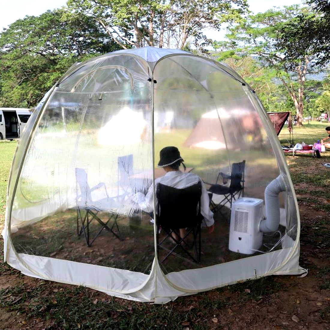 WIMAN โดมใส (Clear Dome Tent) — โซลูชั่นสุดล้ำสำหรับผู้ป่วยและแคมป์ปิ้ง