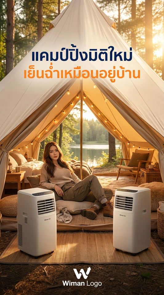 พลิกโฉมแคมป์ปิ้งหน้าร้อน: สบายไม่เหมือนใครกับ 'เต็นท์กระโจม WIMAN พร้อมแอร์'!