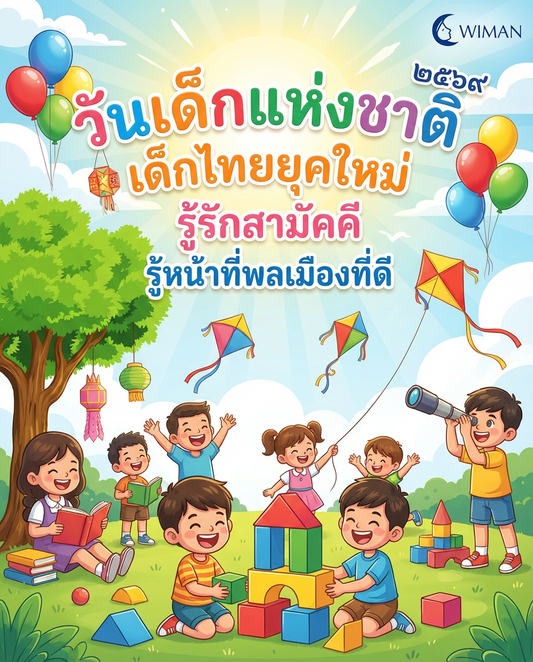 วันเด็กแห่งชาติ 2569 - ส่งเสริมอนาคตที่สดใสของชาติ | Wiman Air