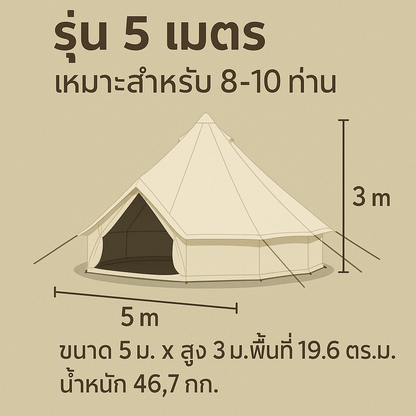 tent canopy, ບໍ່ມີເສົາກາງ, tent ຮູບຊົງກະດິ່ງ, Bell Tent Canvas Wiman