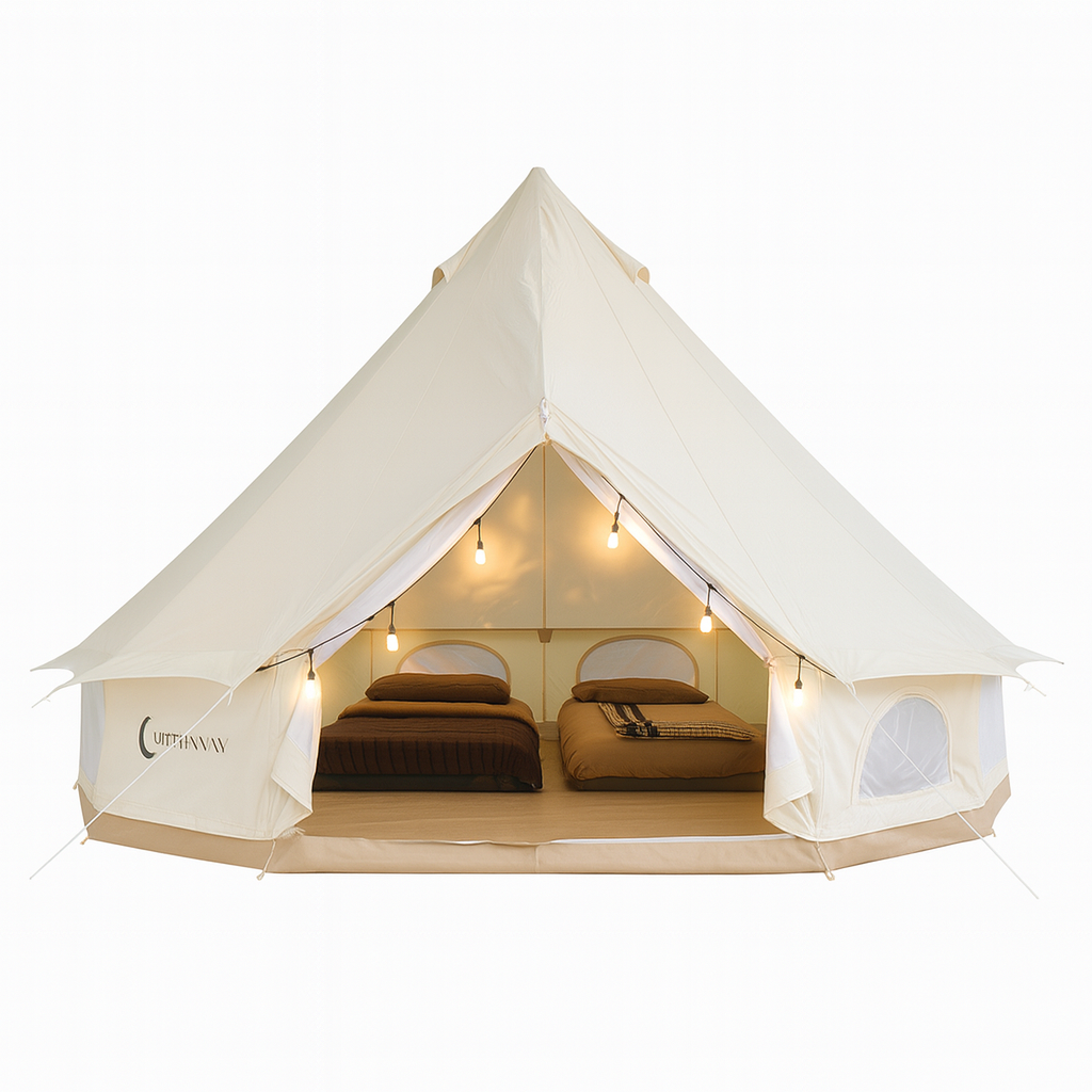 tent canopy, ບໍ່ມີເສົາກາງ, tent ຮູບຊົງກະດິ່ງ, Bell Tent Canvas Wiman