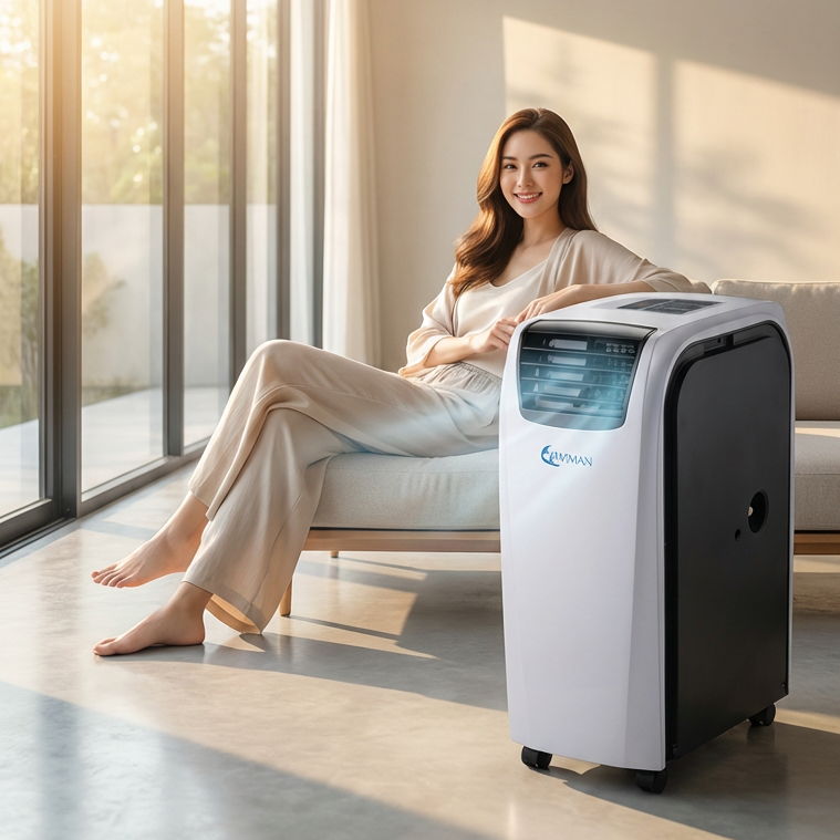 แอร์เคลื่อนที่ WIMAN AIR 18000 BTU รุ่น PC50-AM1E Soft Start เย็นเร็ว ประหยัดไฟ พร้อมส่ง