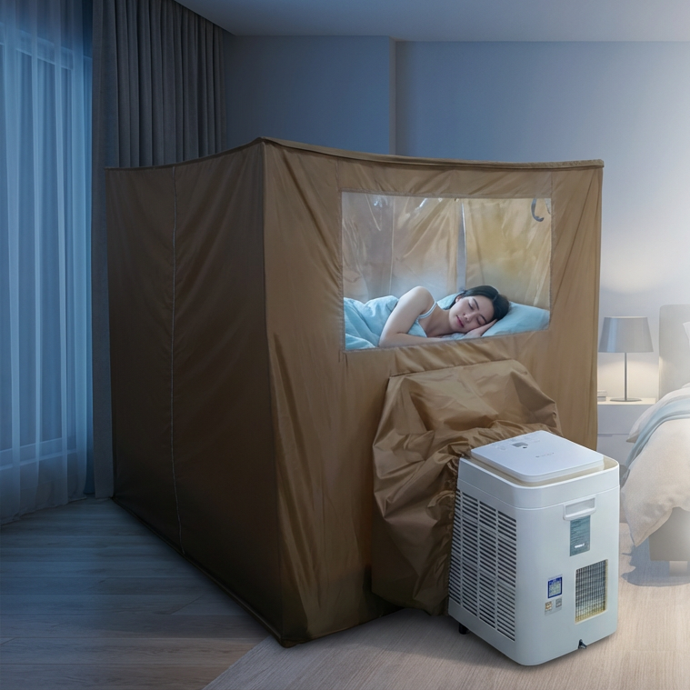 แอร์เคลื่อนที่ WIMAN AIR 9000 BTU + มุ้งแอร์สีน้ำตาล (4/5/6 ฟุต) เย็นเร็ว ประหยัดไฟ มอก.แท้
