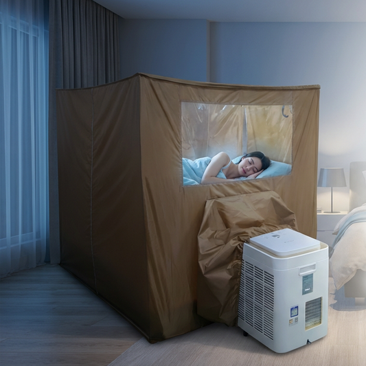 แอร์เคลื่อนที่ WIMAN AIR 9000 BTU + มุ้งแอร์สีน้ำตาล (4/5/6 ฟุต) เย็นเร็ว ประหยัดไฟ มอก.แท้