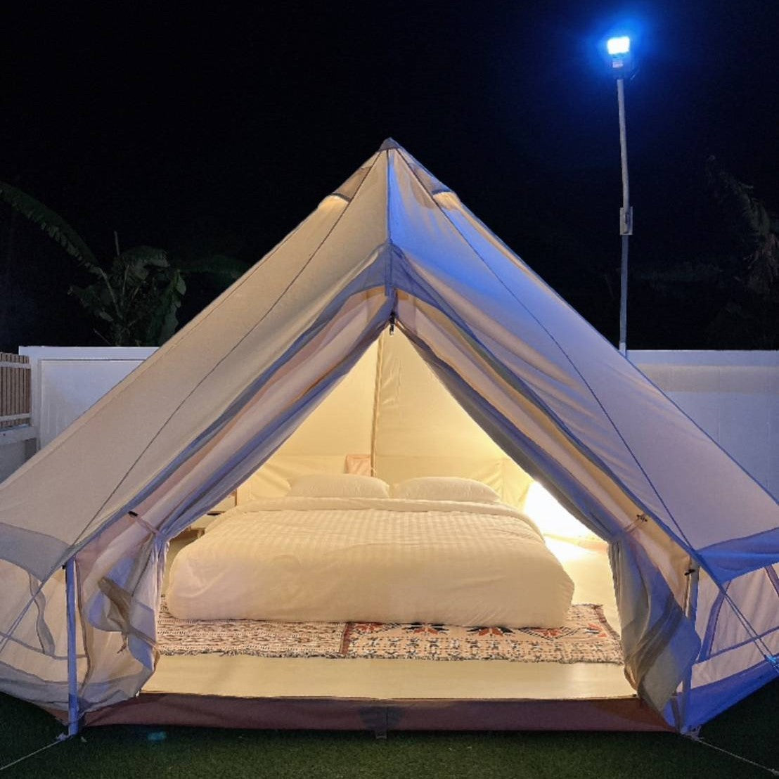 tent canopy, ບໍ່ມີເສົາກາງ, tent ຮູບຊົງກະດິ່ງ, Bell Tent Canvas Wiman