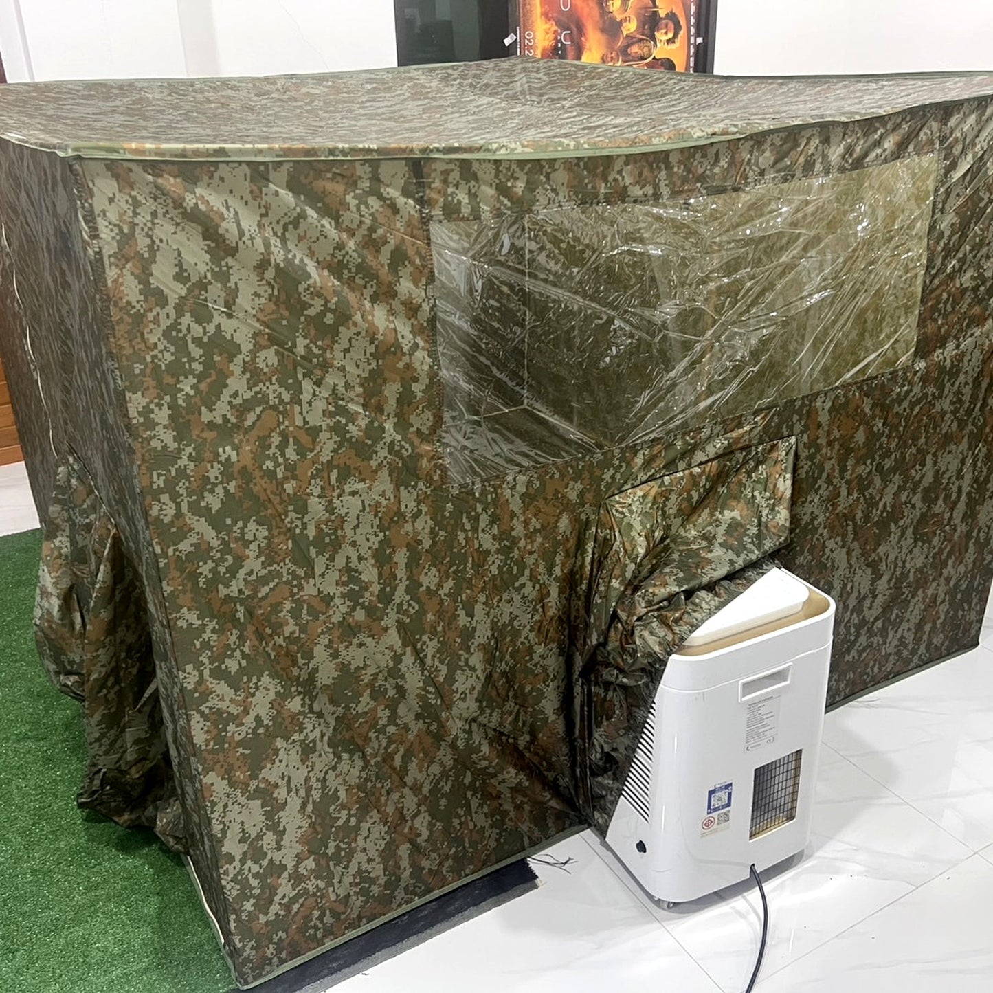 ชุดแอร์และมุ้งแอร์ลายพราง 9000 BTU เย็นสบายทุกพื้นที่ 4/5/6 ฟุต