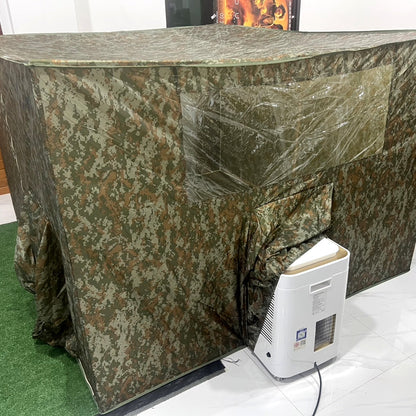 ชุดแอร์และมุ้งแอร์ลายพราง 9000 BTU เย็นสบายทุกพื้นที่ 4/5/6 ฟุต