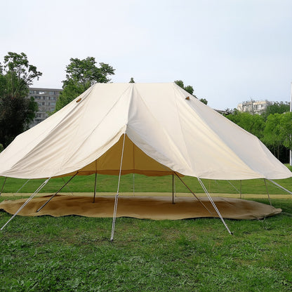 ฟรายชีทคลุมเต็นท์จักรพรรดิ Emperor Tent WimanAir ขนาด 4x6 เมตร ผลิตจากผ้าลายสก็อต