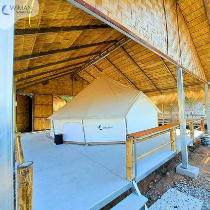 tent canopy, ບໍ່ມີເສົາກາງ, tent ຮູບຊົງກະດິ່ງ, Bell Tent Canvas Wiman