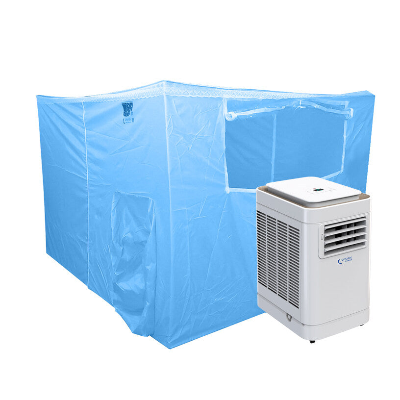 Wiman- Blue Tent and 9000BTU air conditioner