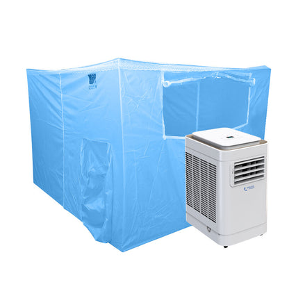 Wiman- Blue Tent and 9000BTU air conditioner