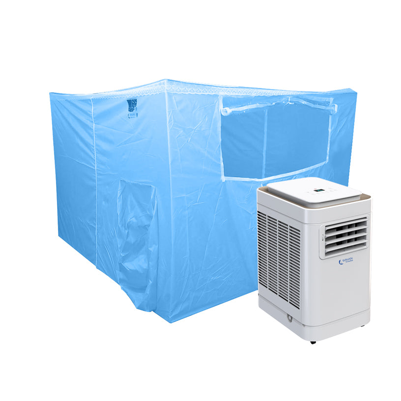 Wiman- Blue Tent and 9000BTU air conditioner