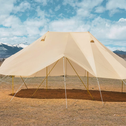 ฟรายชีทคลุมเต็นท์จักรพรรดิ Emperor Tent WimanAir ขนาด 4x6 เมตร ผลิตจากผ้าลายสก็อต