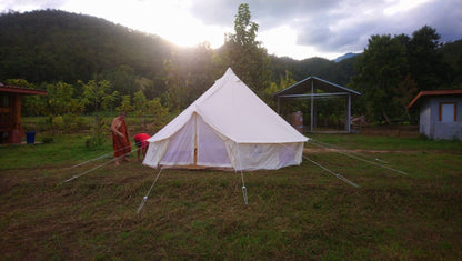 Bell Tent WIMAN Canvas White (Model with center pole)