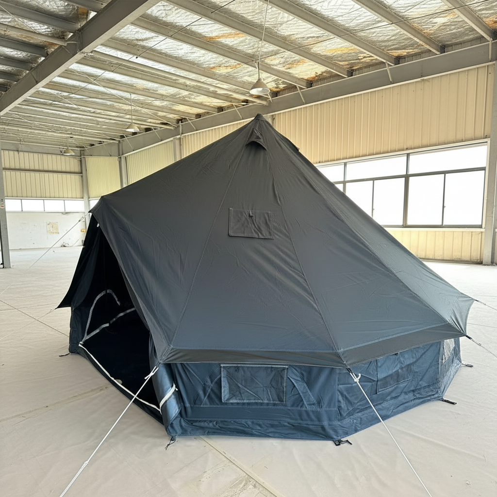 เต็นท์กระโจม WIMAN AIR สีดำ 3/4/5 ม. กันน้ำ 100% ไร้เสากลาง Glamping