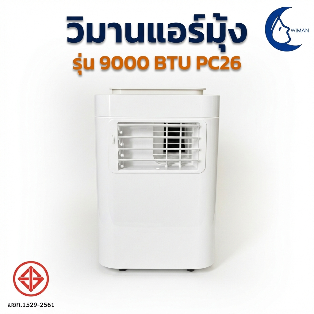 แอร์เคลื่อนที่วิมานแอร์ รุ่น 9000 BTU เสียงเงียบ ประหยัดไฟ สำหรับทุกพื้นที่