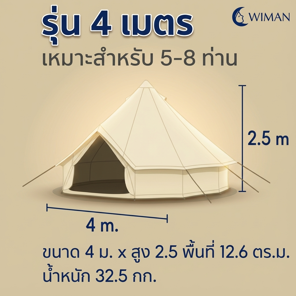เต็นท์กระโจมสีขาวไร้เสากลาง มาตรฐาน คุณภาพสูง - วิมานแอร์ Wiman Air [sQn6wvZDqi4fv-FVc-pTy]