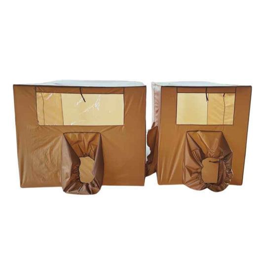 มุ้งแอร์วิมานแอร์ รุ่นสีน้ำตาล 4/5/6 ฟุต กันยุง เก็บความเย็นดีเยี่ยม