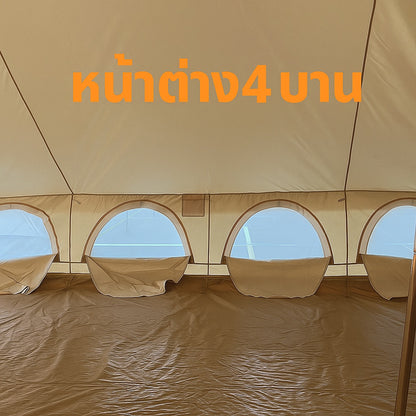 เต็นท์จักรพรรดิ 4×6 เมตร – Emperor Bell Tent สำหรับ 6–8 คน เต็นท์กระโจมทรงใหญ่ กันน้ำ 5,000MM