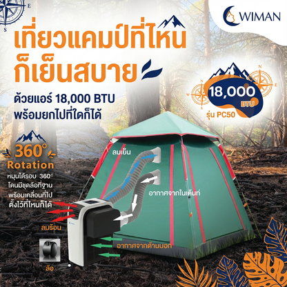 แอร์เคลื่อนที่ 18000 บีทียู สำหรับพื้นที่ 30‑40 ตร.ม. เย็นแรง ใช้งานต่อเนื่อง มาตรฐานความปลอดภัย ราคาพิเศษ ทนทาน - วิมานแอร์ Wiman Air [wimanair_แอร์เคลื่อนที่Wimanเย็นสบายทุกที่พกพาง่ายประหยัดพลังงาน_25]