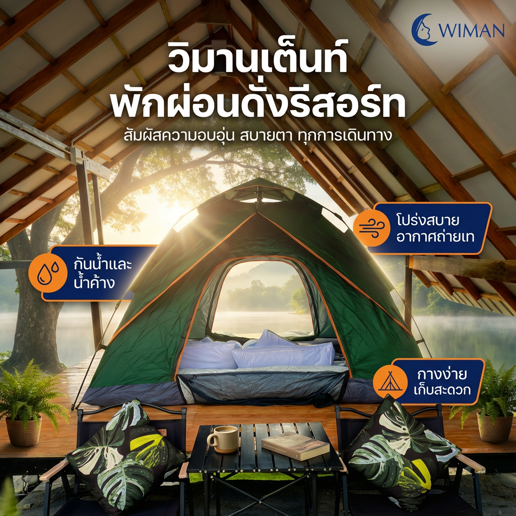 เต็นท์แอร์ออโต้ 7 ฟุต Oxford 210D ขนาด 220×200×130 ซม. จัดส่งฟรี มาตรฐาน - วิมานแอร์ Wiman Air [wimanair_airtent.T890product_280126_1205]