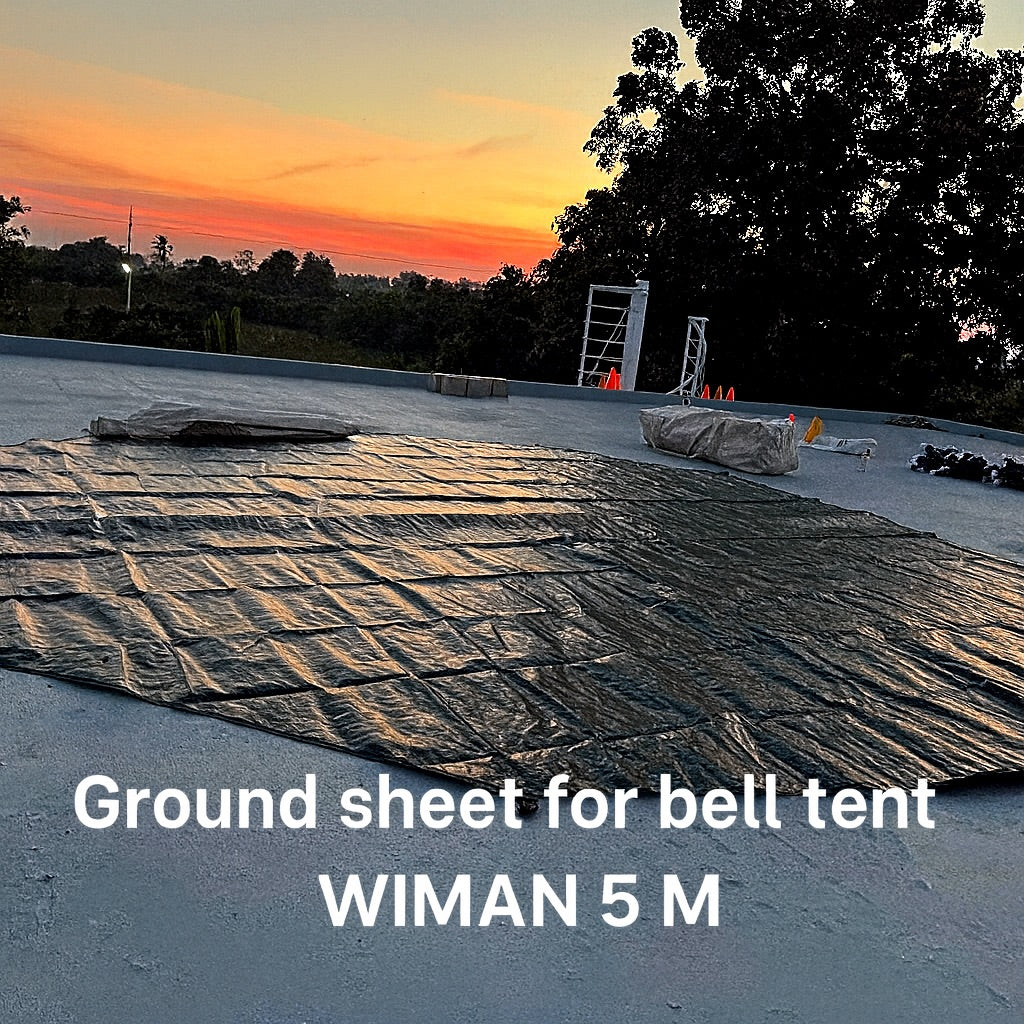 กราวชีท (Groundsheet) สำหรับเต็นท์กระโจม WIMAN 3M / 4M / 5M จุดเด่นสินค้า: กันน้ำ 100%