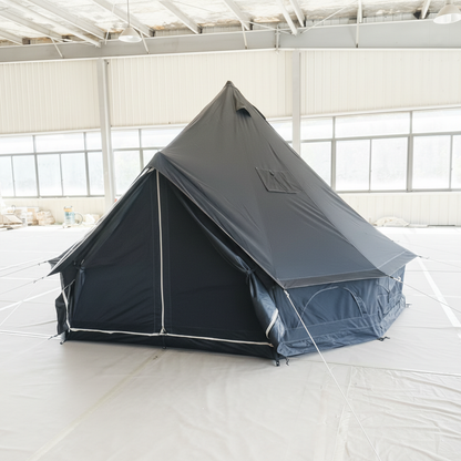 เต็นท์กระโจม WIMAN AIR สีดำ 3/4/5 ม. กันน้ำ 100% ไร้เสากลาง Glamping