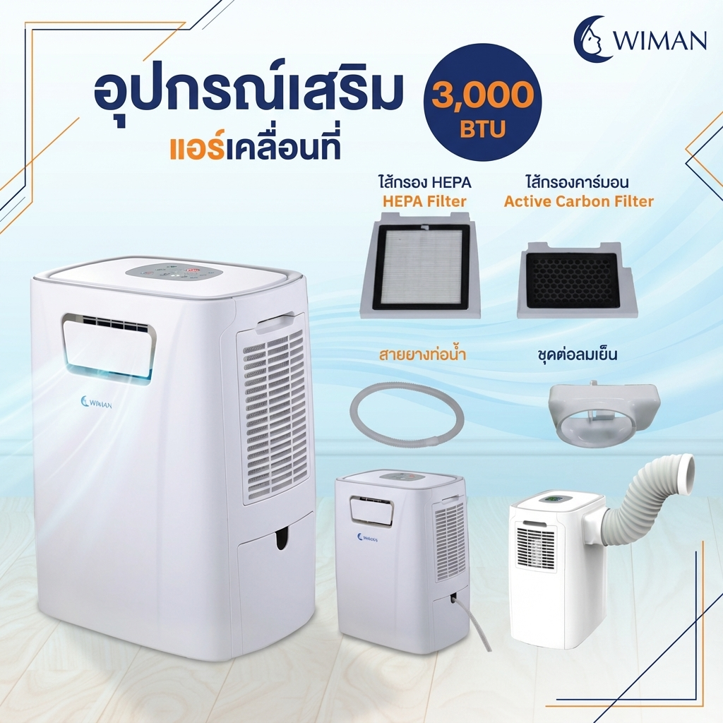 ทดสอบวัดลมเย็นกับลมร้อนแอร์วิมานแอร์ 3000 บีทียู